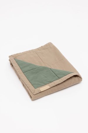 Desert Lark/Acadian - Linen Quilted Blanket