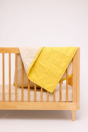 Bananaquit/Sparrow - Linen Quilted Blanket
